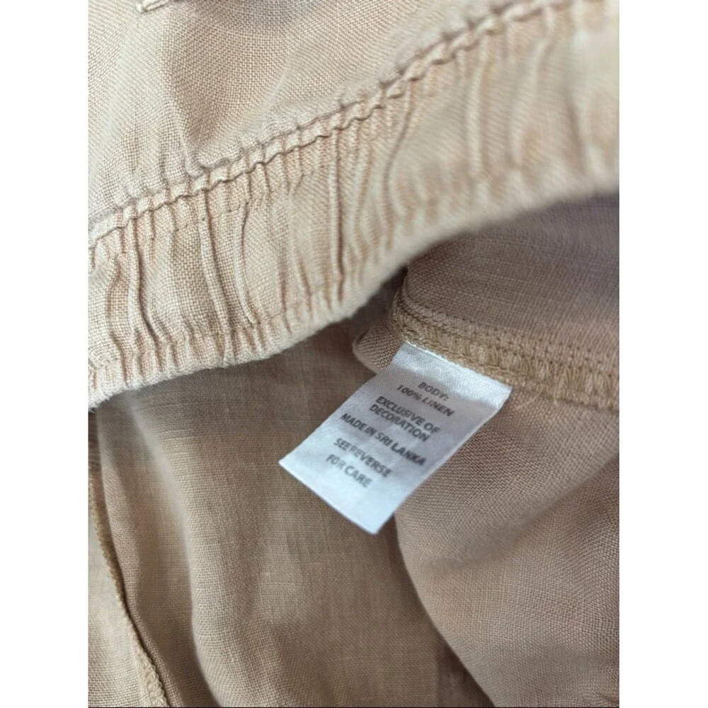 Spartina 449 khaki Linen Drawstring Shorts size large